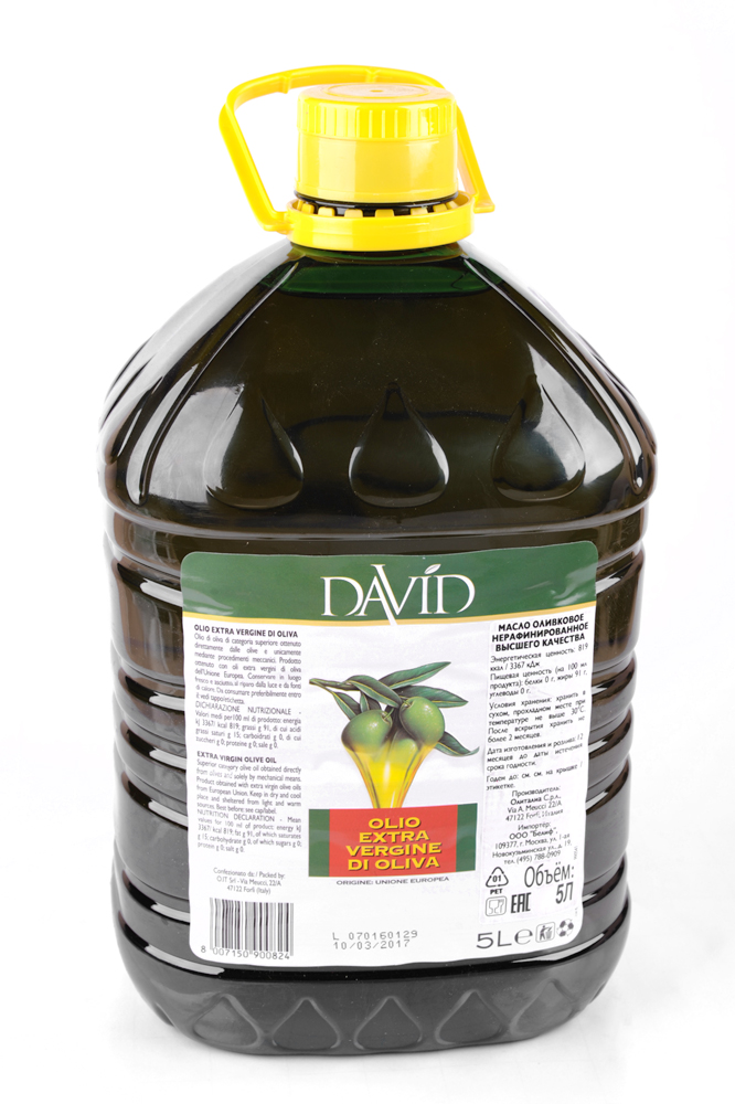 Масло оливковое нерафинированное в/кач. "David" 