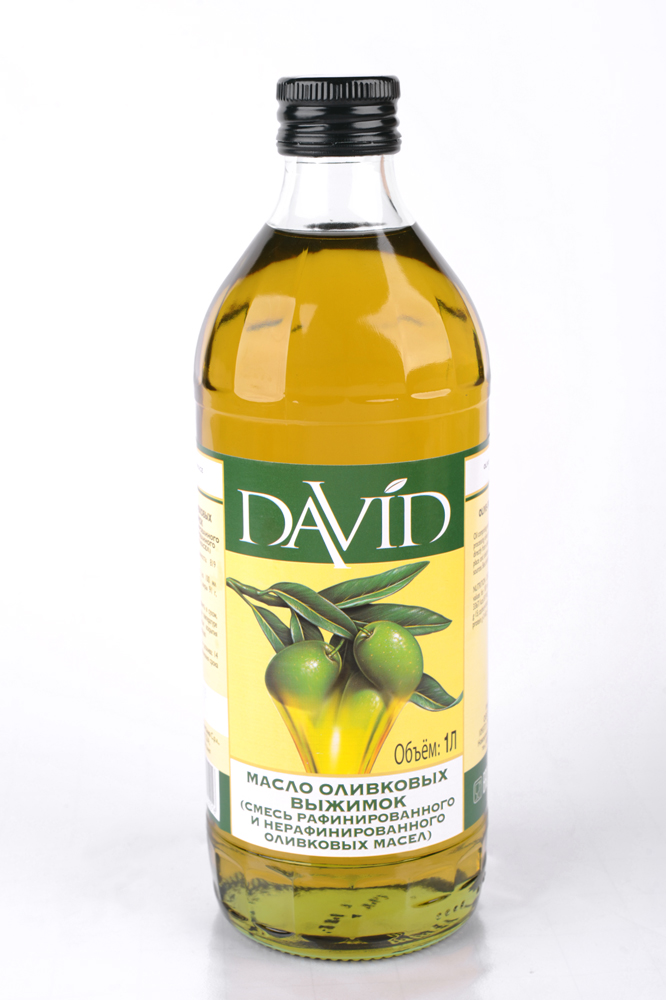 Масло оливковых выжимок "David" стекло 
