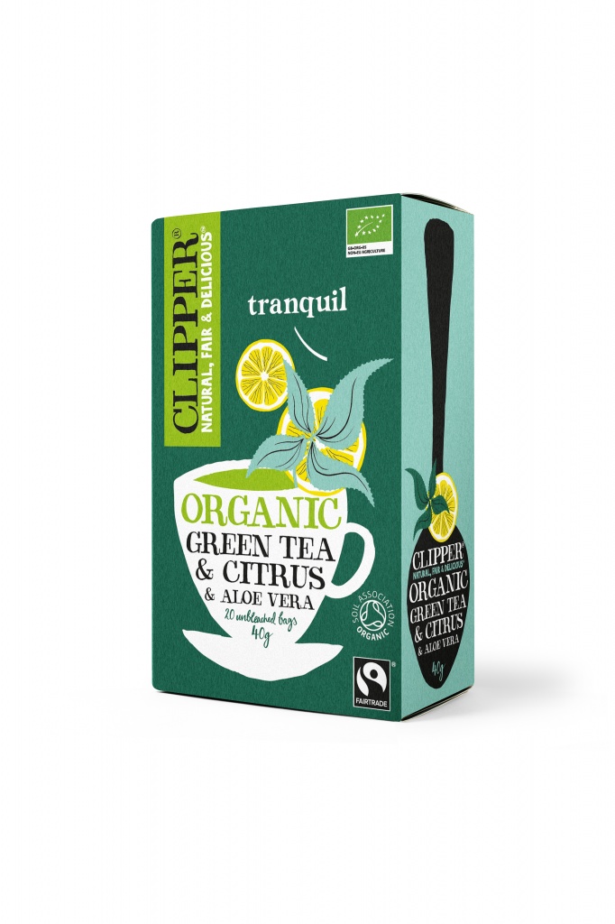 Чай Зеленый с цитрусом и алоэ вера Органик (20 пак) Clipper CL161