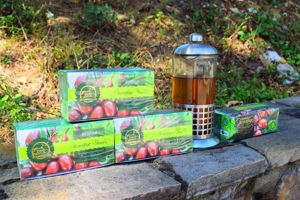 Плодово-листовой целебный фиточай Унаби (Зизифус) Сила дольмена пакетированный в упаковке 40гр. (20*2гр.)