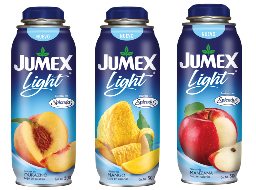 Натуральные нектары Jumex Light с сукралозой Splenda
