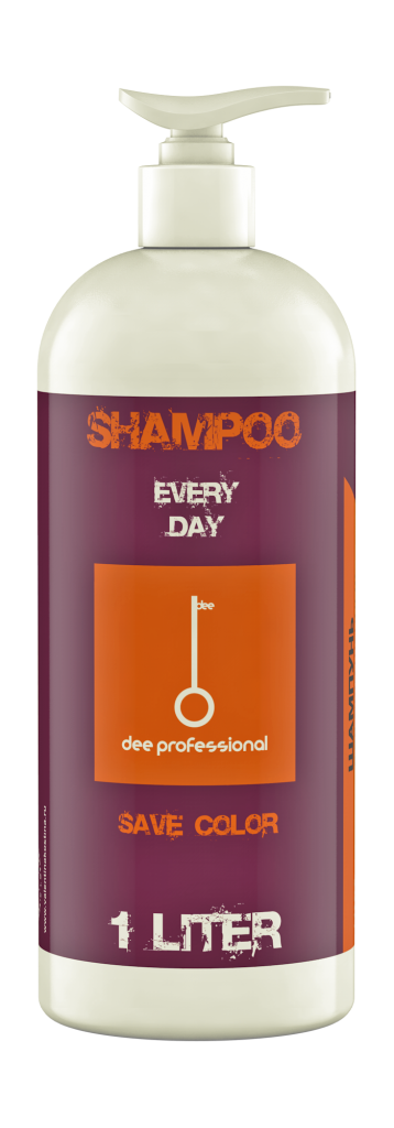 Шампунь для окрашенных волос с эффектом сохранения цвета Dee: professional (1000 мл.) артикул 0080